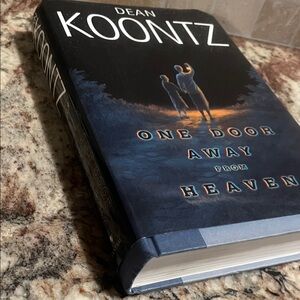 Dean Koontz "One Door Away From Heaven" Hardcover - Blue Cover